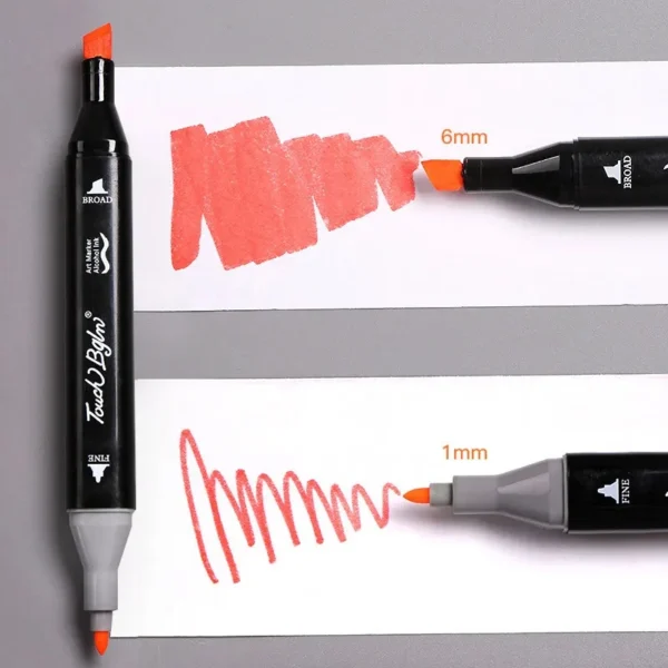 24-80 Colors Double Headed Oily Art Marker Pen Set for Draw Sketching Oily Tip Based Markers Graffiti Manga School Art Supplies - Image 2