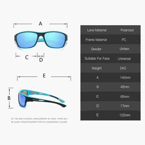 Classic Outdoor Sports Polarized Sunglasses Men Women Cycling Climbing Skiing Fishing Driving Vintage Sun Glasses UV400 Eyewear - Image 3