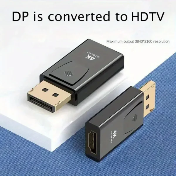4K DP DisplayPort to HDMI-compatible Adapter Converter Display Port DP to HDMI-compatible HDTV Adapter Video Audio PC Laptop - Image 5