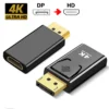 4K DP DisplayPort to HDMI-compatible Adapter Converter Display Port DP to HDMI-compatible HDTV Adapter Video Audio PC Laptop
