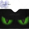 Green Evil Eyes Windshield Sunshade for Car SUV Truck Foldable Uv Ray Reflector Front Window Sun Shade Visor Shield Cover