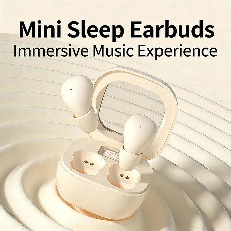 SK19-NEW Auriculares Inalámbricos Bluetooth 5.3, Audífonos Pequeños para Dormir, Deportivos, Invisibles, con Sonido de Bajos de Alta Calidad - Image 2