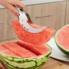 Cuchillo para cortar sandía, cuchillo de acero inoxidable, herramienta para cortar frutas y verduras, clip para sandía, accesorios de cocina