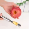Corer de frutas de acero inoxidable, fechas rojas, Corer de manzana y pera, removedor de núcleo de semillas de frutas, cuchillo rebanador, utensilios de cocina para frutas y verduras
