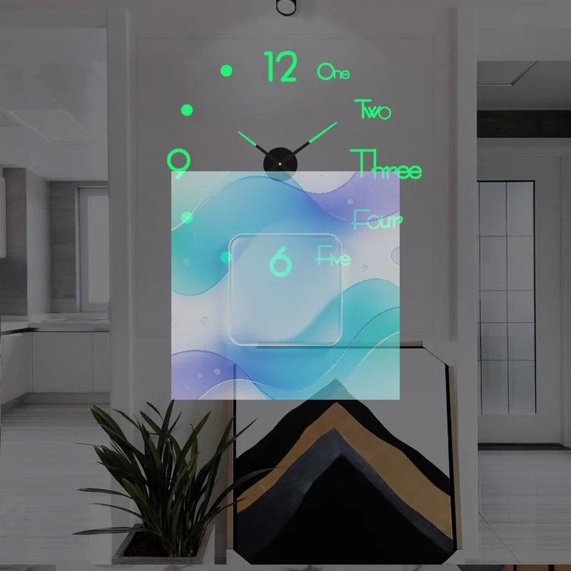 Reloj de Pared Luminoso de Alta Calidad, Brilla en la Oscuridad, Silencioso, Sin Tictac, Decoración de Pared Duradera para el Hogar, Oficina, Apartamento